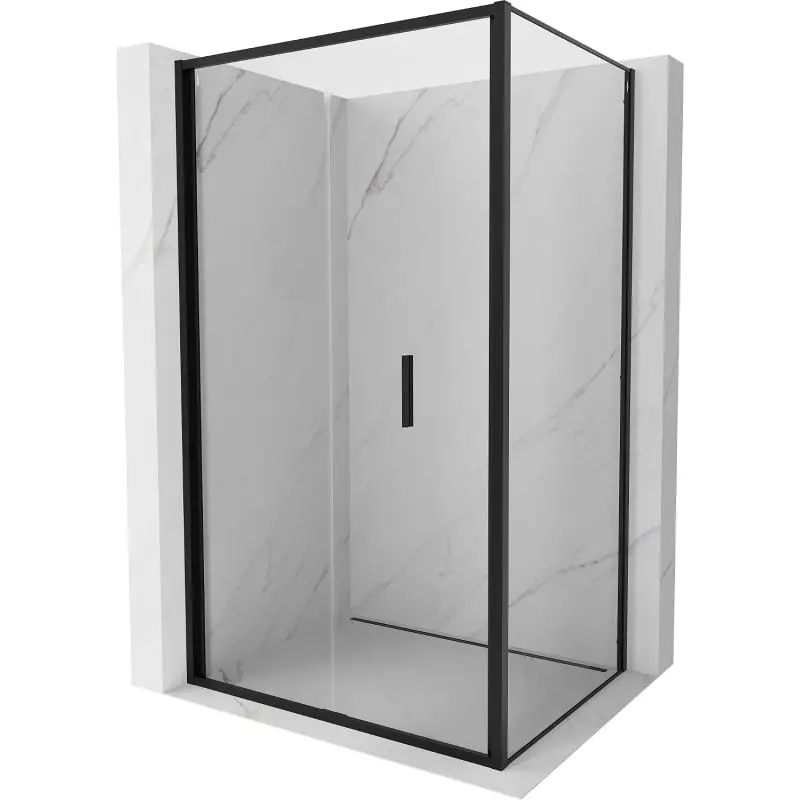 MEXEN/S Exo sprchový kout skládací dveře 95 x 85, transparent, černá 816-095-085-70-00