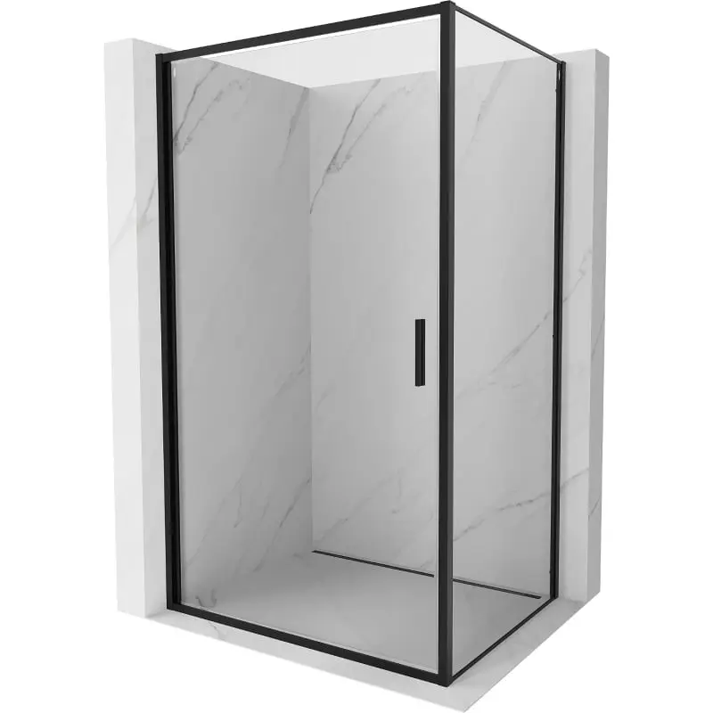 MEXEN/S Exo sprchový kout dveře křídlové 80 x 85, transparent, černá 817-080-085-70-00