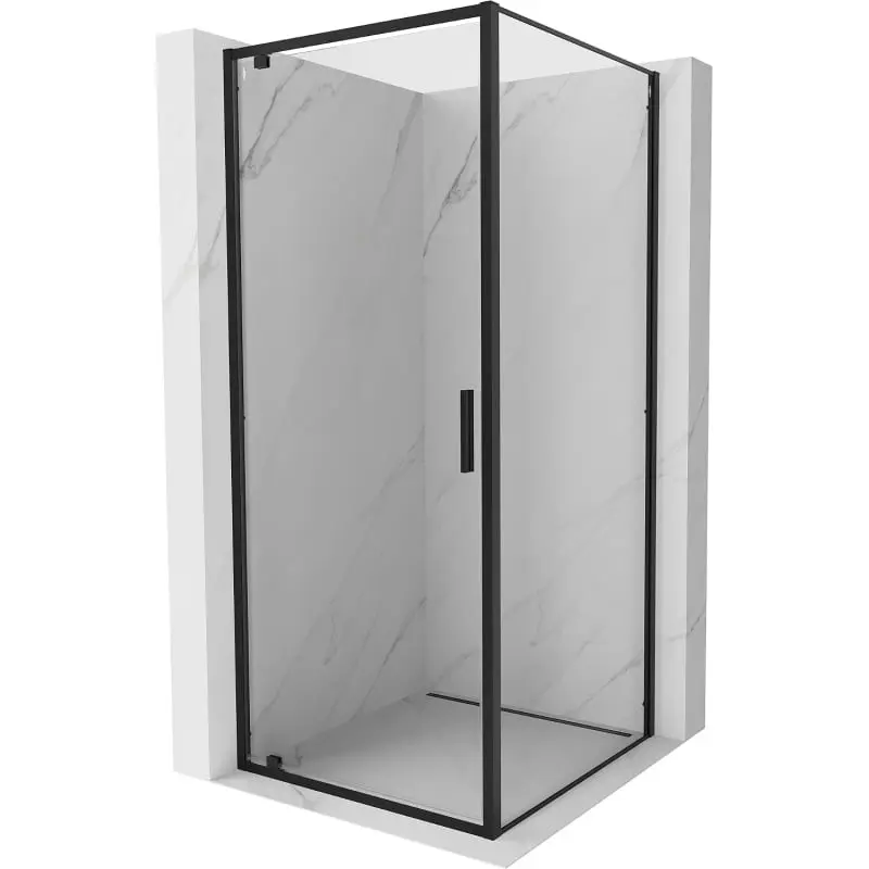 MEXEN/S Exo sprchový kout dveře křídlové 85 x 85, transparent, černá 8181-085-085-70-00