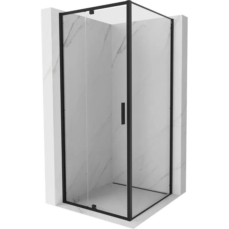MEXEN/S Exo sprchový kout dveře křídlové 95 x 95, transparent, černá 819-095-095-70-00