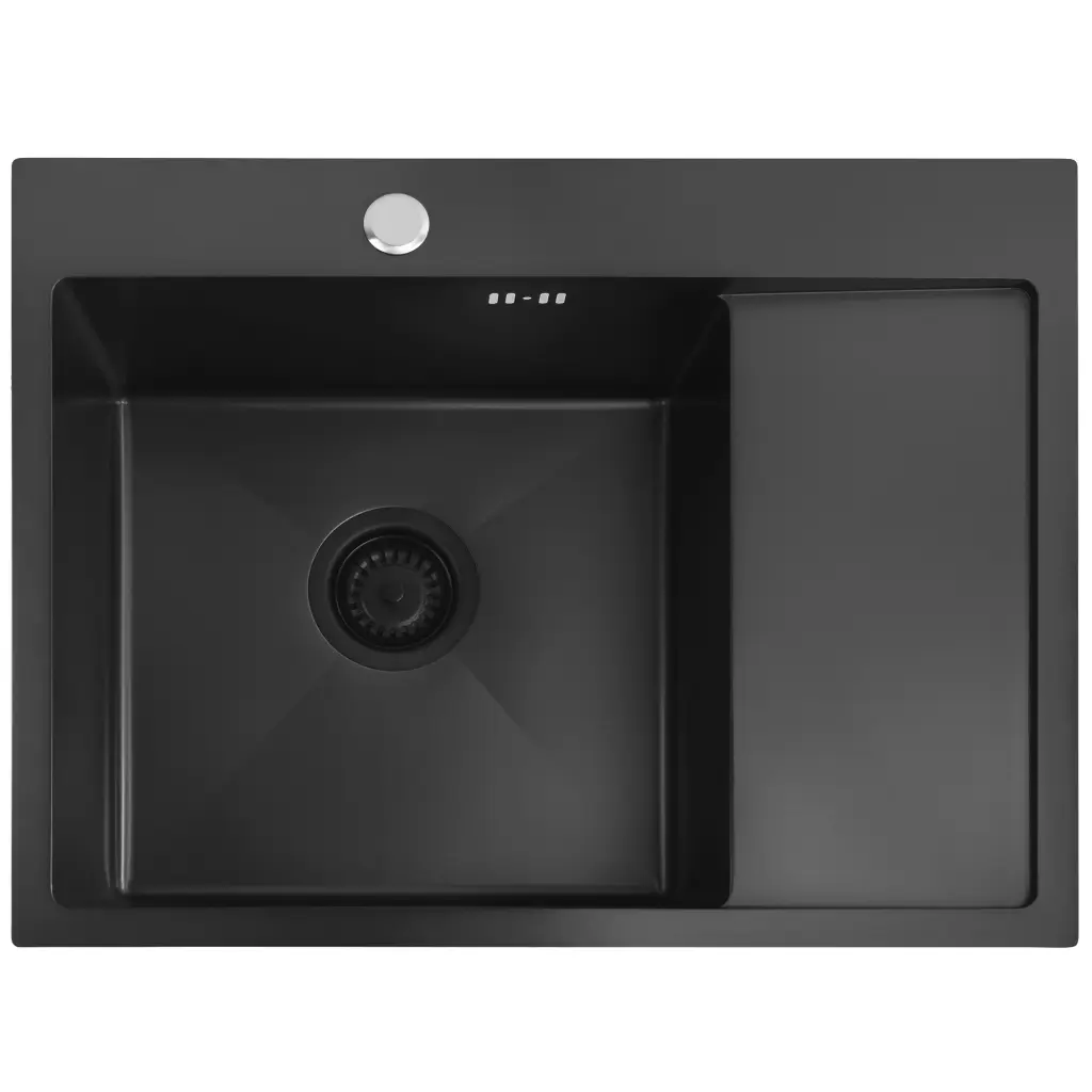 REA Ocelový dřez Fin Black ZLE-06014