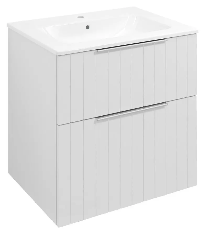 SAPHO CIRASA STRIP umyvadlová skříňka 59,2x64x46cm, bílá mat CR601-3131S