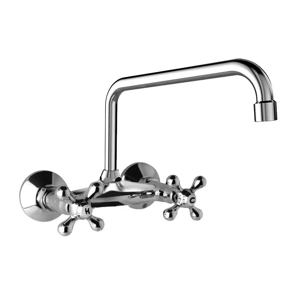 Mereo Retro Viktoria baterie dřezová, nástěnná, 100 mm, s U ramínkem trubkovým o 18 mm 230 mm CBL301A04