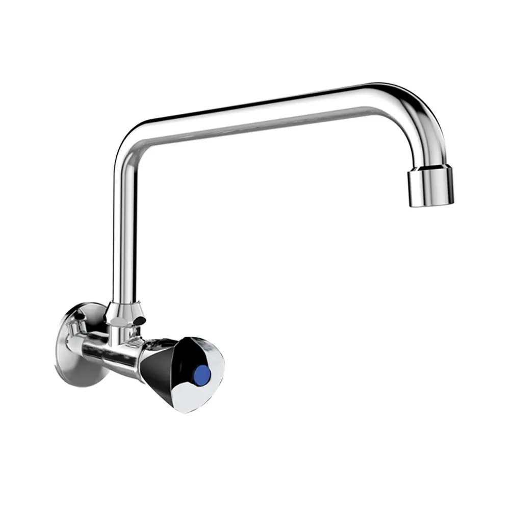 Mereo Umyvadlový kohoutek nástěnný, Kasia, s ramínkem otočným o 18 mm 230 mm, chrom CBS70104