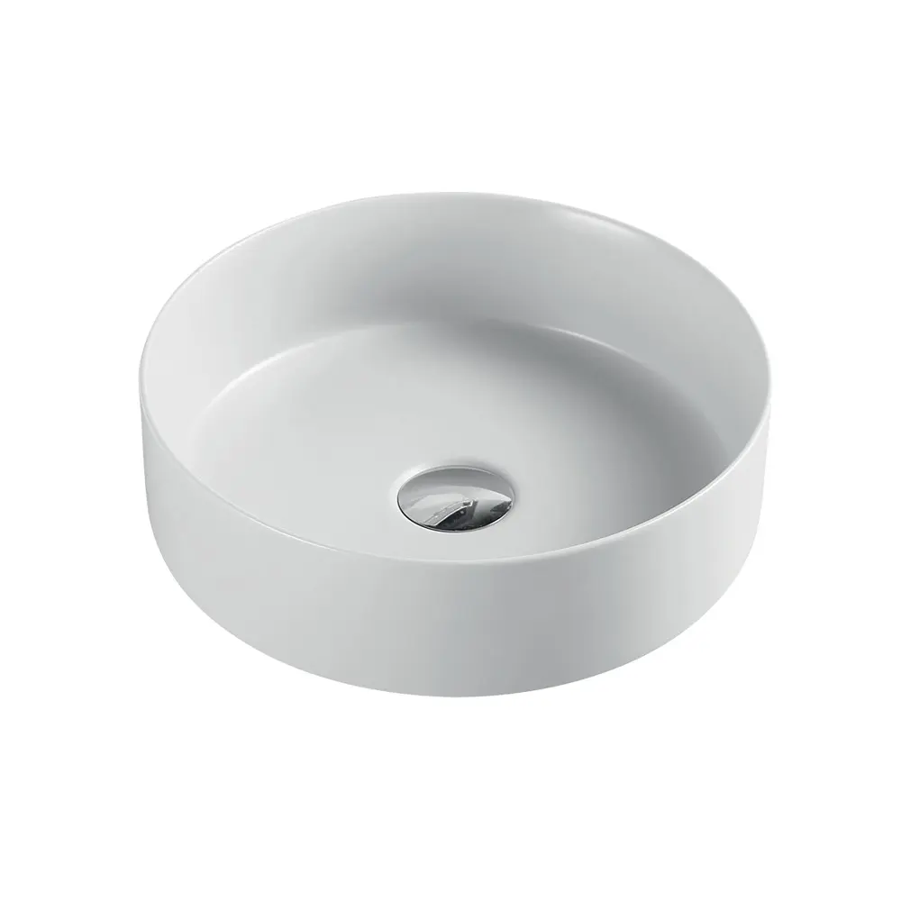 Mereo Umyvadlo na desku bez přepadu, Celie, 355x120 mm, kulaté, keramické pro zaslání na paletě UC363612C