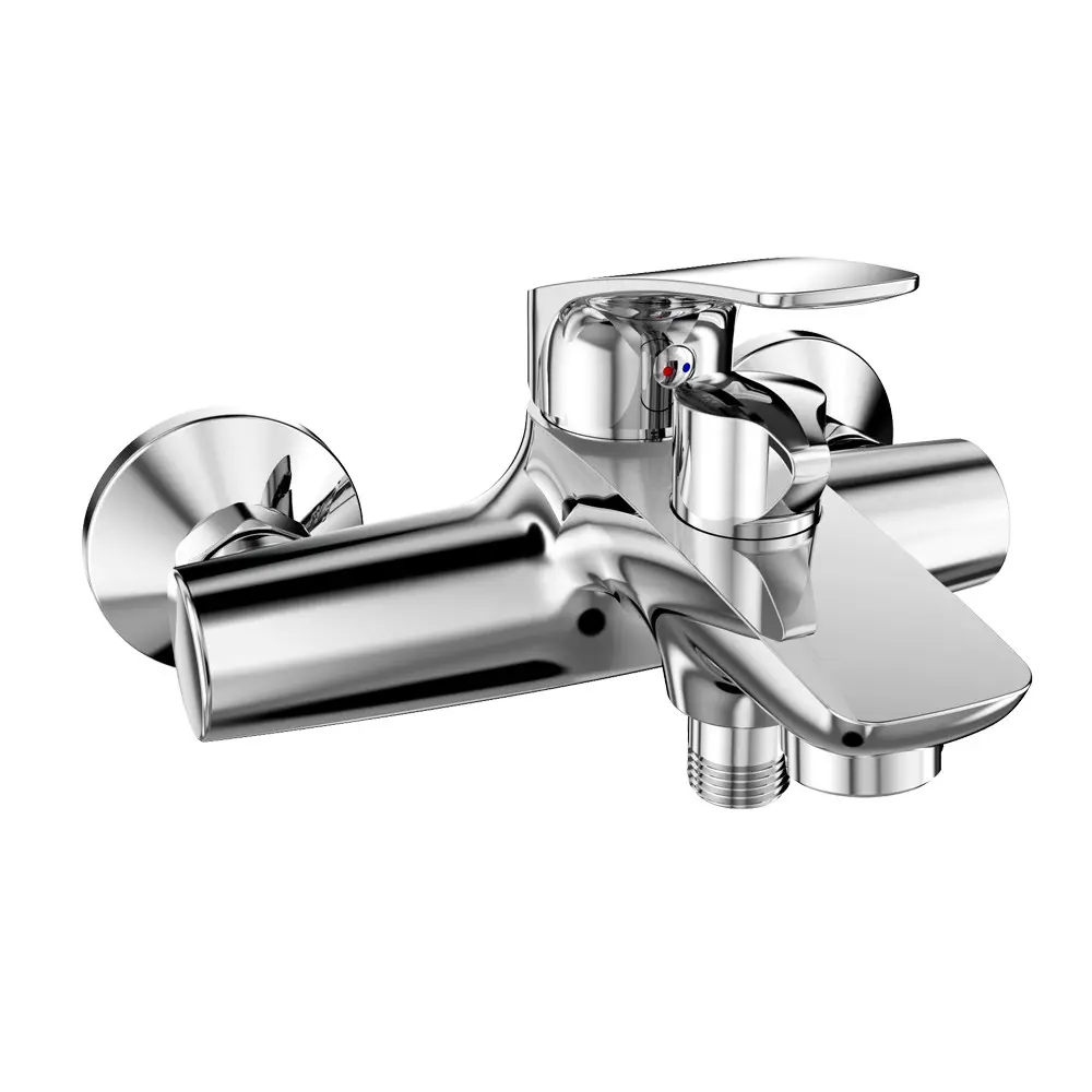 Mereo Vanová nástěnná baterie, Eve, bez příslušenství, 150 mm, chrom CBV90104