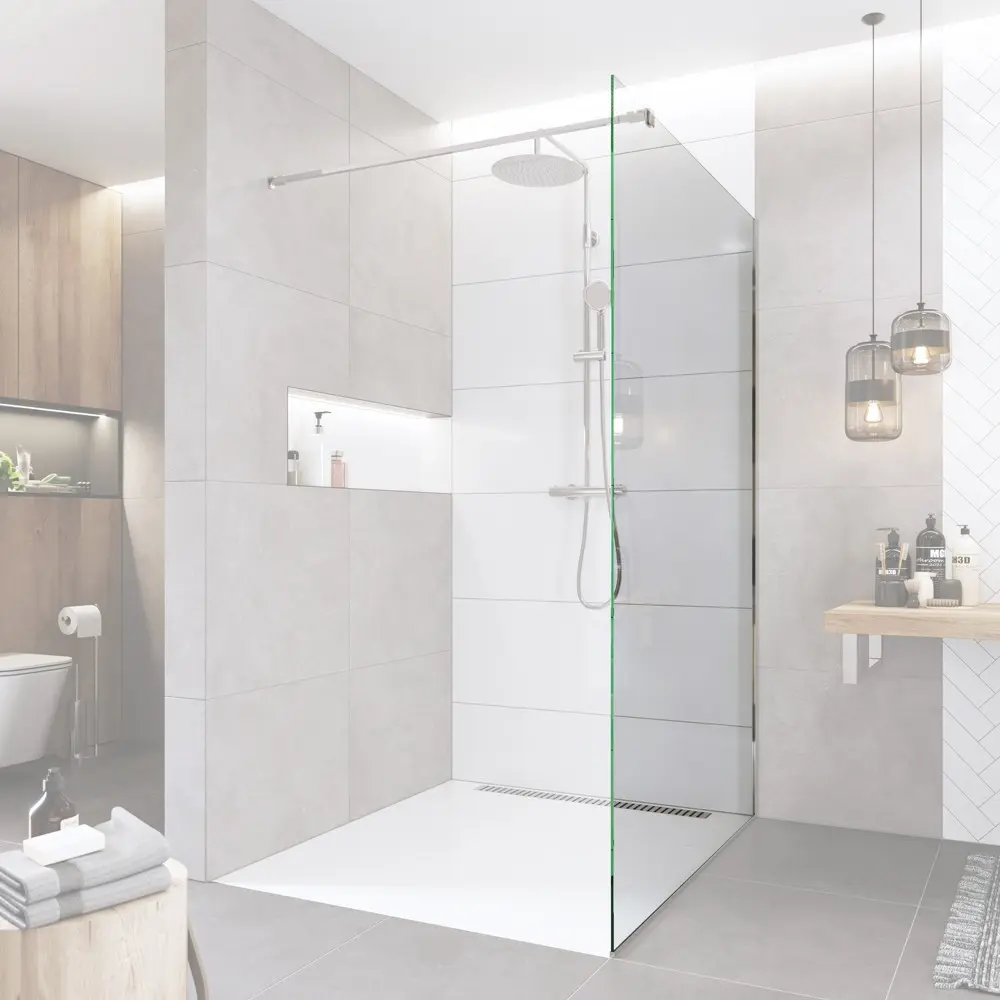 Mereo Novea sklo pro Walk in 140 x 200 cm, 8mm, EASY CLEAN Čiré CK10606S