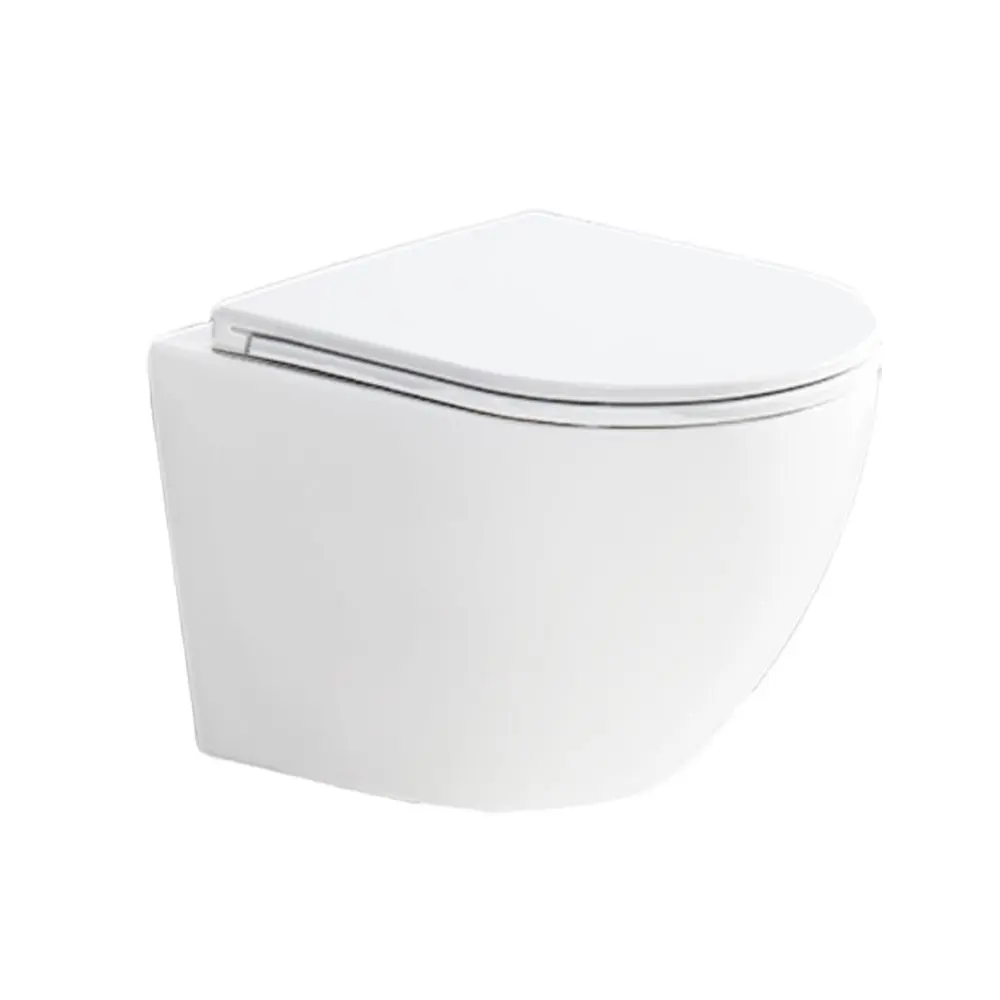 Mereo WC závěsné kapotované, Smart Flush RIMLESS, 490x370x360, keramické, vč. sedátka CSS123 VSD82T1