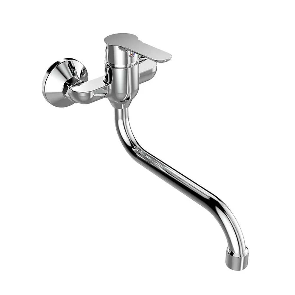Mereo Dřezová nástěnná baterie , 100 mm, s ramínkem trubkovým ø 18 mm 300 mm, chrom CB301A06Z
