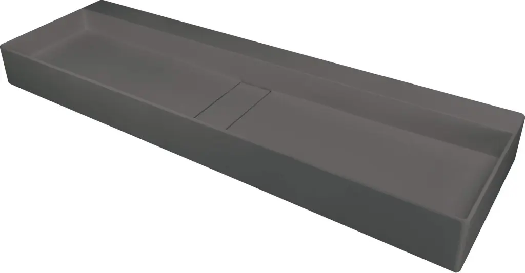 Deante Umyvadlo na desku Blur 120x40 cm - CQB TU2S, granit, antracit metalic
