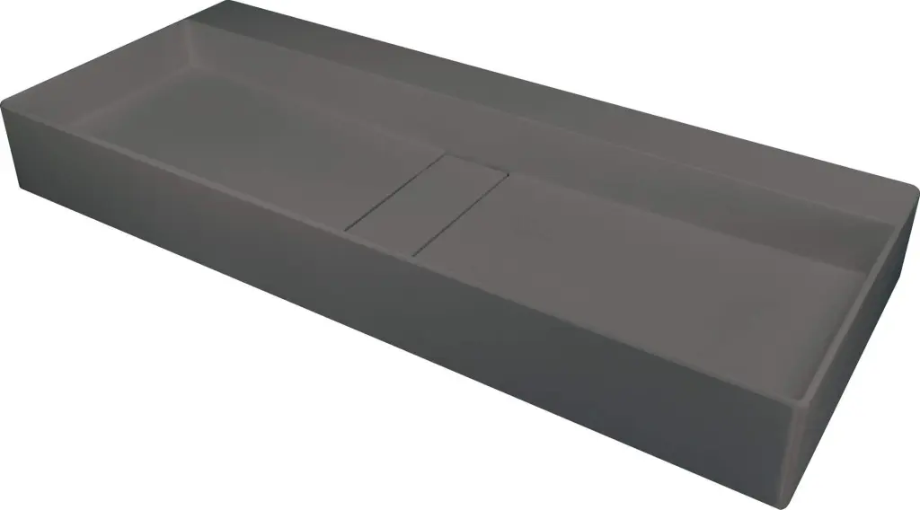 Deante Umyvadlo na desku Blur 80x40 cm - CQB TU8S, granit, antracit metalic