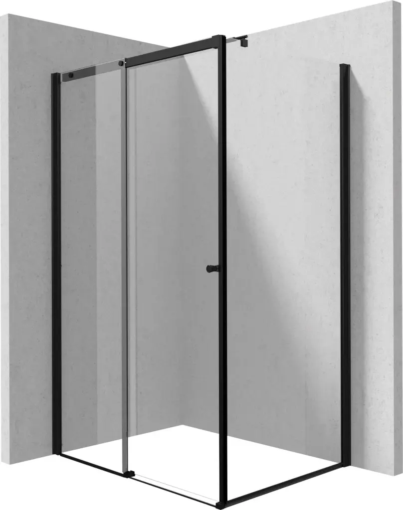 DEANTE Sprchový kout Kerria Plus černá, obdélníková, 120x80 cm KKNNP12S08