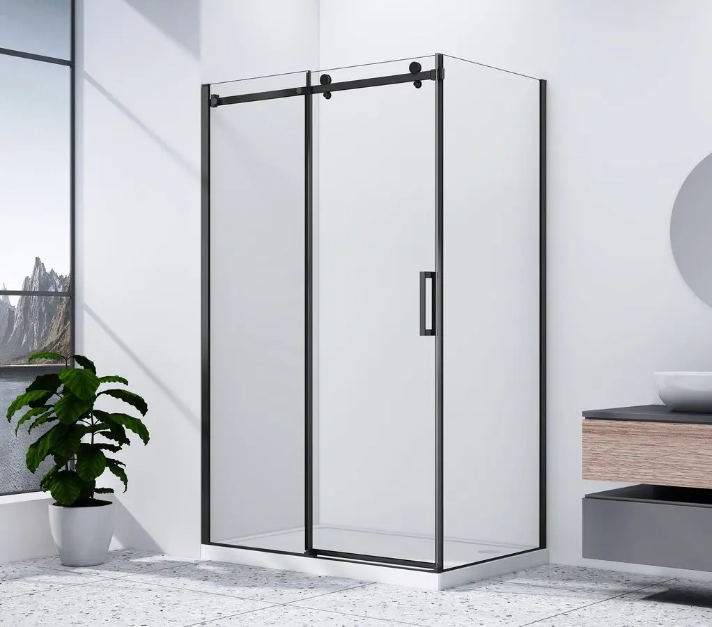 GELCO DRAGON BLACK obdélníkový sprchový kout 1600x900 čiré sklo, GD4616B-GD7290B GD4616B-GD7290B