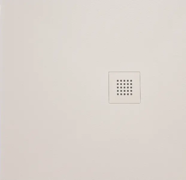 Gelco MITIA sprchová vanička z litého mramoru, čtverec 90x90cm, světle šedá