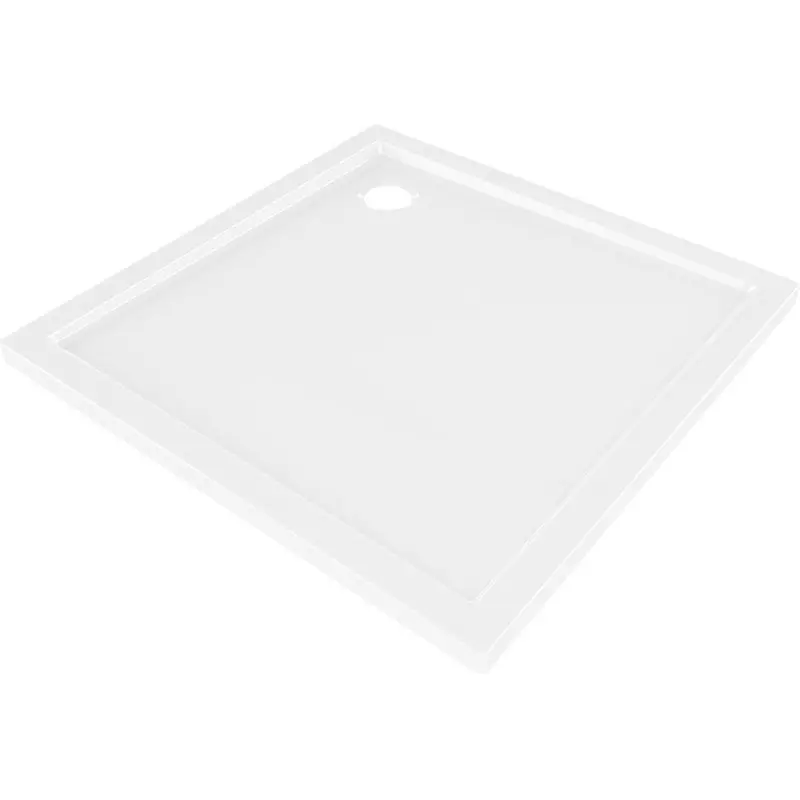 MEXEN Flow Sprchová vanička čtvercová slim 80 x 80, bílá lesk 46S108080