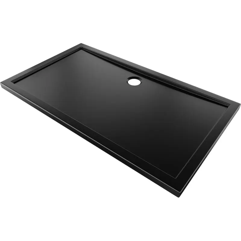 MEXEN Flow sprchová vanička obdélníková slim 80 x 150, černá mat 46R708015