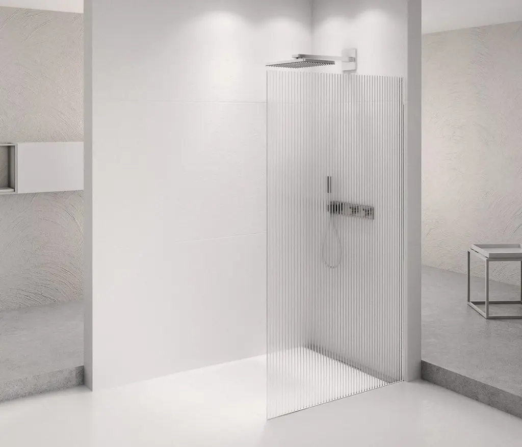 POLYSAN ARCHITEX CHROM sprchová zástěna 1062, sklo Flute AXC110FL