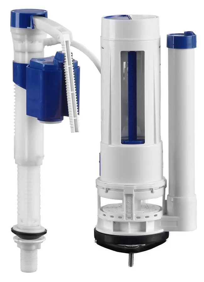 SAPHO Splachovací souprava s DUAL tlačítkem 49, spodní napouštění 1/2", chrom NDPC106V-1