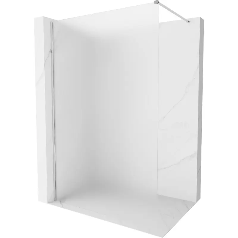 MEXEN/S Kioto-X Sprchová zástěna WALK-IN 120 x 200, dekor 10 mm, chrom 800-120-101-01-30-X