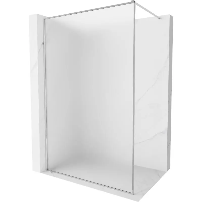 MEXEN/S Kioto-XF Sprchová zástěna WALK-IN s rámem 100 x 202, dekor 10 mm, chrom 800-100-104-01-30-X