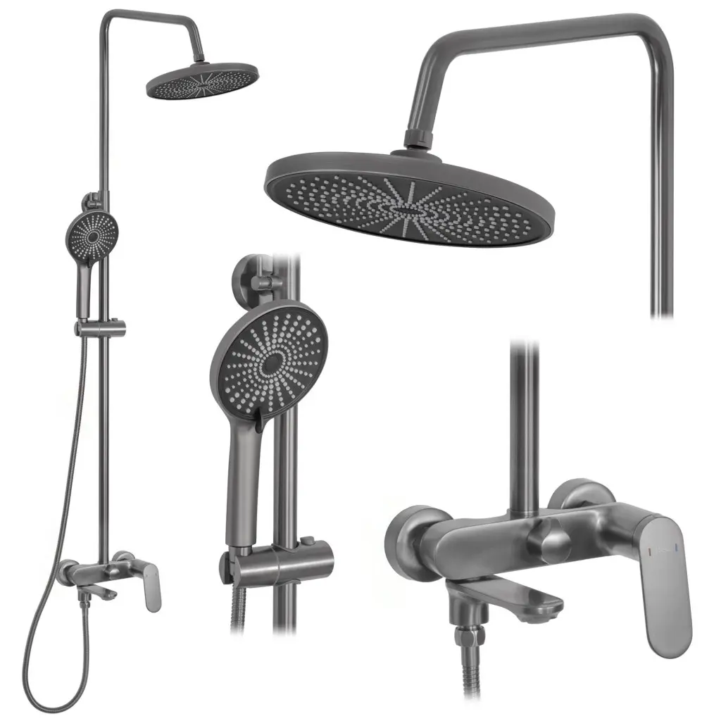 REA Sprchový set Marco Gun Grey REA-P5600