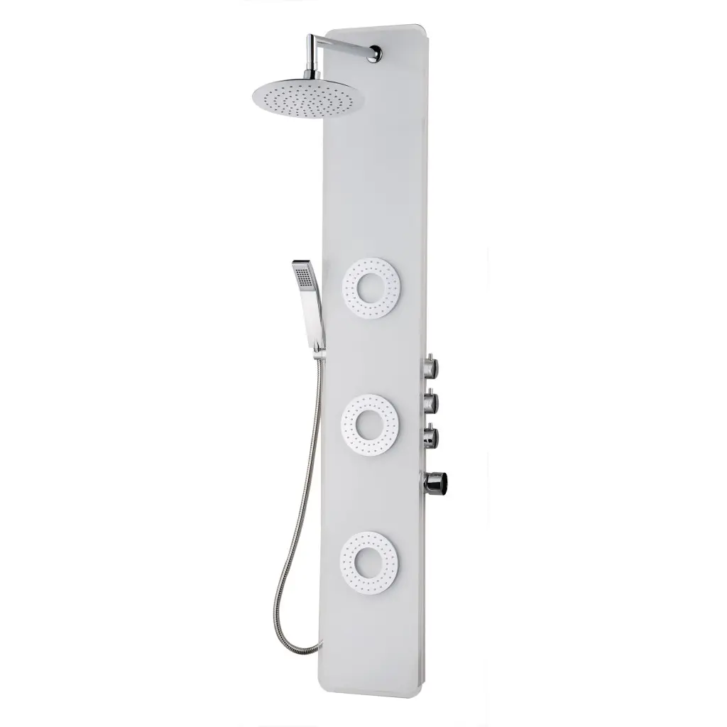 KERRA Sprchový panel s hydromasáží Tore (bílý) 5907548105509