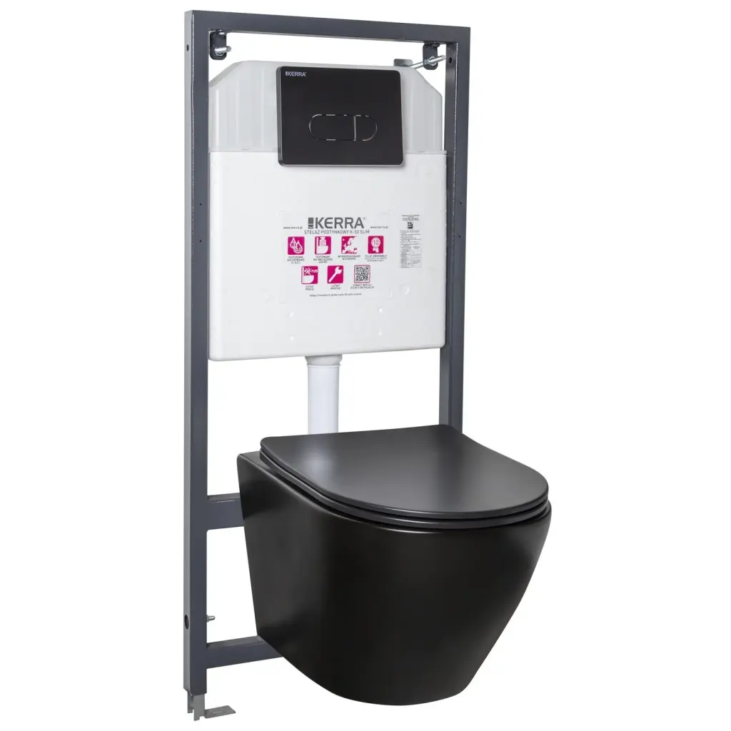 KERRA Instalační set WC Delos BLM/Pacific Black 5907548115874