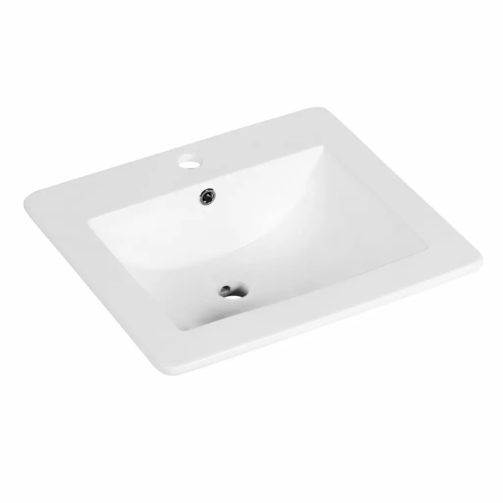Novoterm Zápustné keramické umyvadlo NV-KR-530, bílé