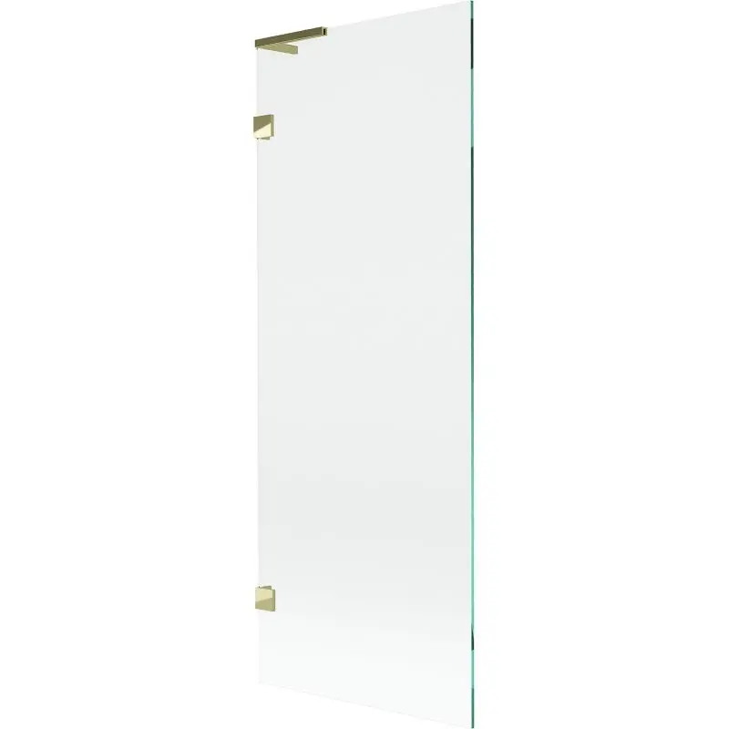 MEXEN/S Lunar L vanová zástěna FIX 70 x 150, transparent, zlatá 897L-070-000-50-00