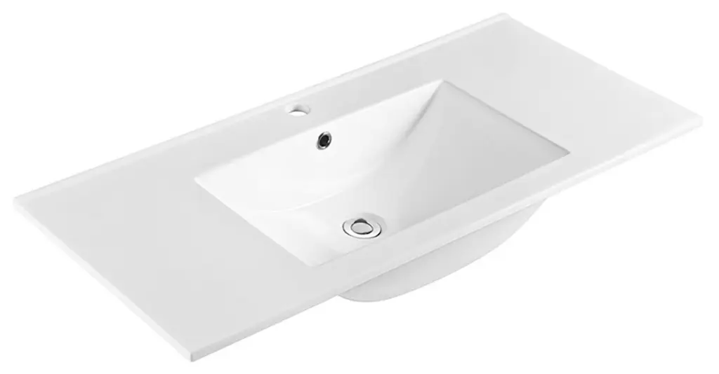 SAPHO SLIM keramické umyvadlo, nábytkové, 100x46,5cm, bílá 1601-100