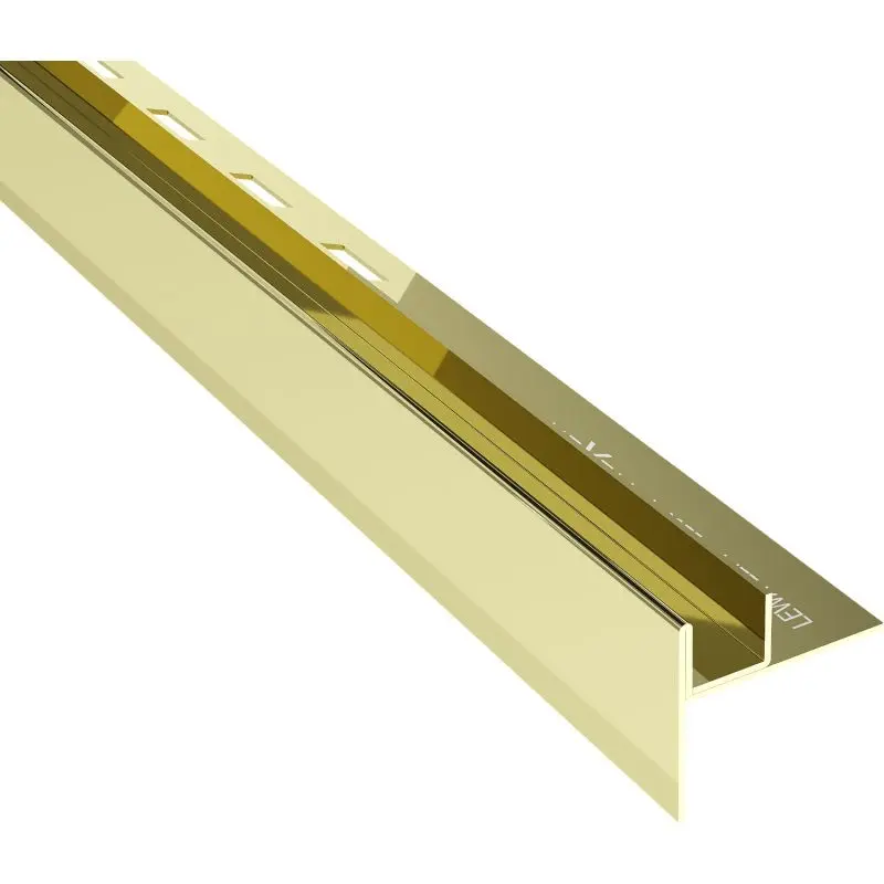 MEXEN Line-B spádová lišta pro sklo 120 cm levá, zlato 185004120L