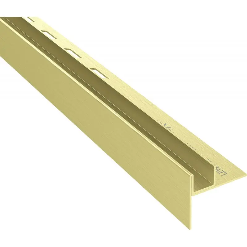 MEXEN Line-B spádová lišta pro sklo 120 cm levá, zlato kartáč 185504120L