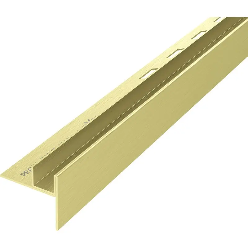 MEXEN Line-B spádová lišta pro sklo 120 cm pravá, zlato kartáč 185504120R