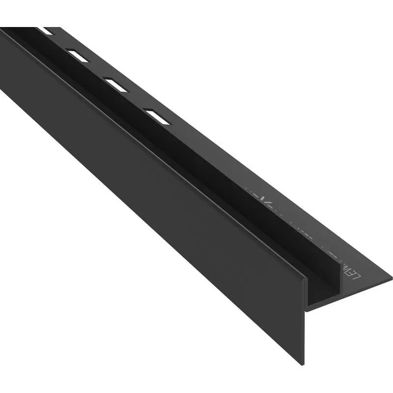 MEXEN Line-B spádová lišta pro sklo 180 cm levá, černá 187004180L