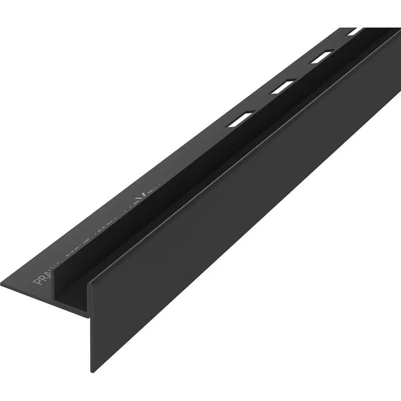 MEXEN Line-B spádová lišta pro sklo 180 cm pravá, černá 187004180R