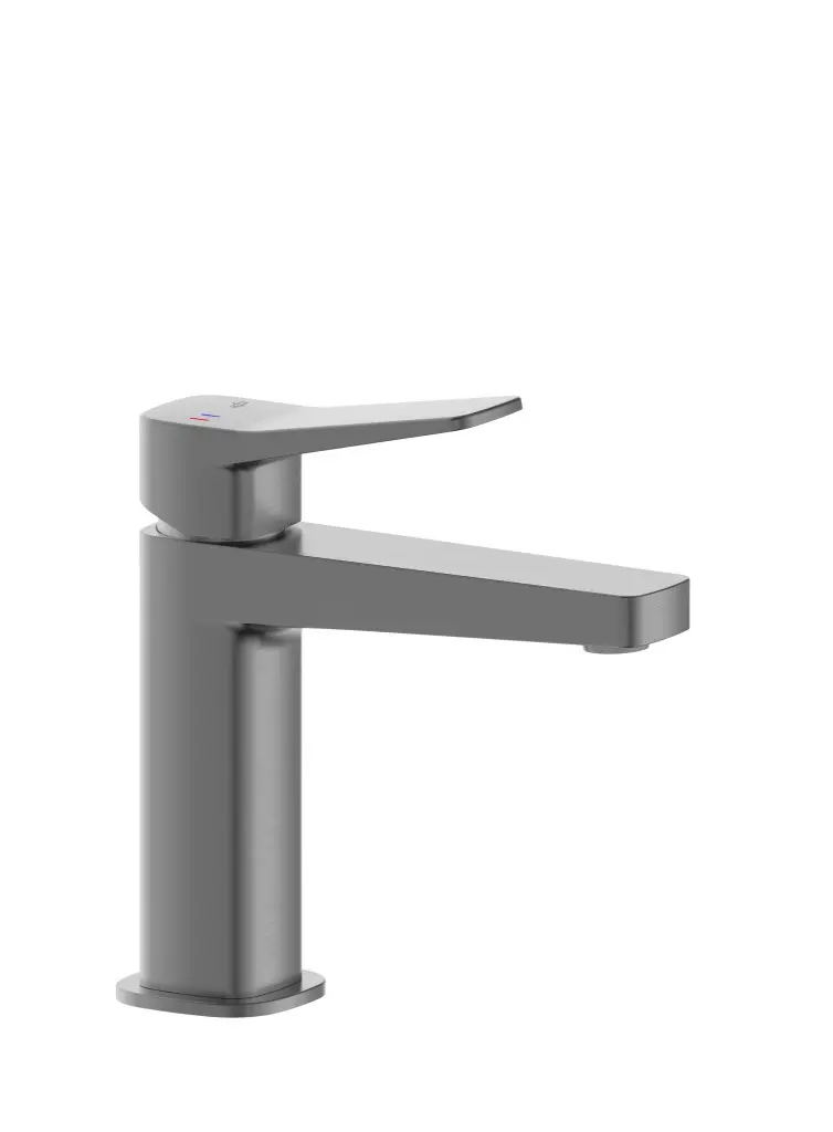 KFA Baterie Malaga, umyvadlová, stojící s korkem klik-klak, PVD gun metal grey 4522-815-61