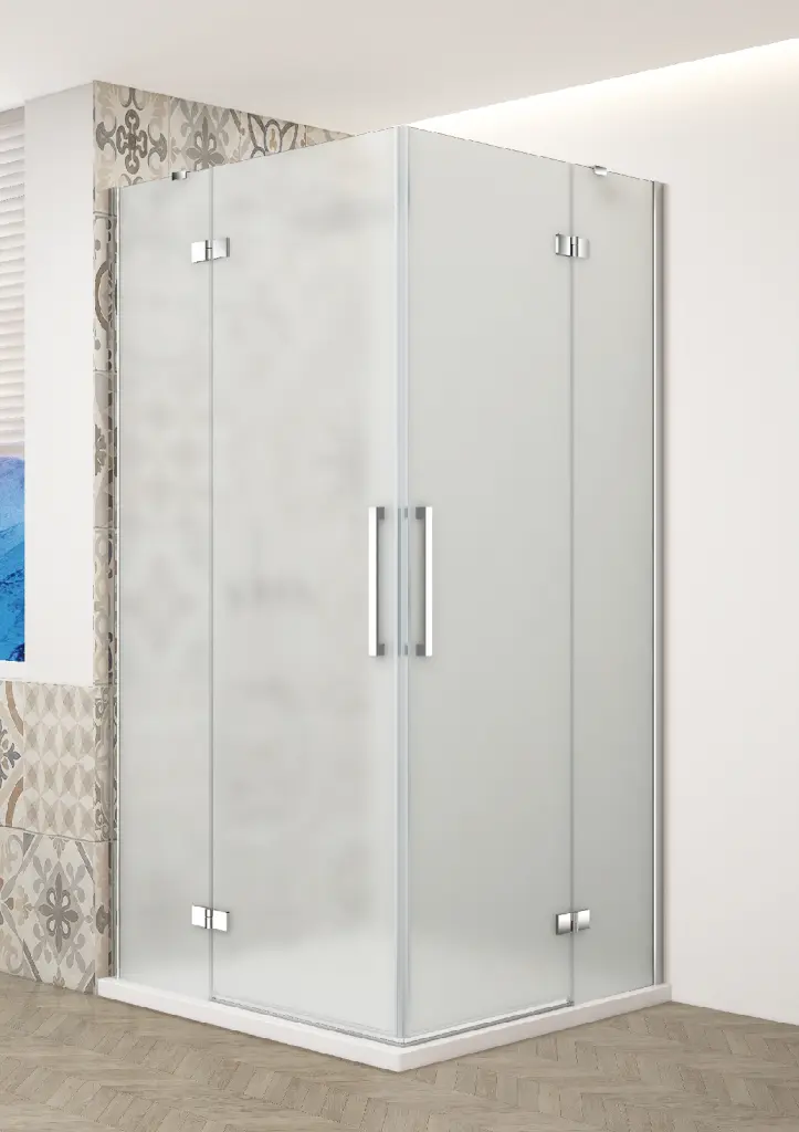 GELCO TRINITY CHROM čtvercový kout 1100x1100 rohový vstup, matné sklo, GT2211-11M-CH GT2211-11M-CH
