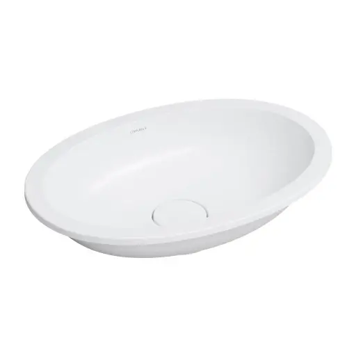 OMNIRES SHELL M+ umyvadlo zapuštěné do desky, 48 x 31 cm, matná bílá SHELL480UPBM
