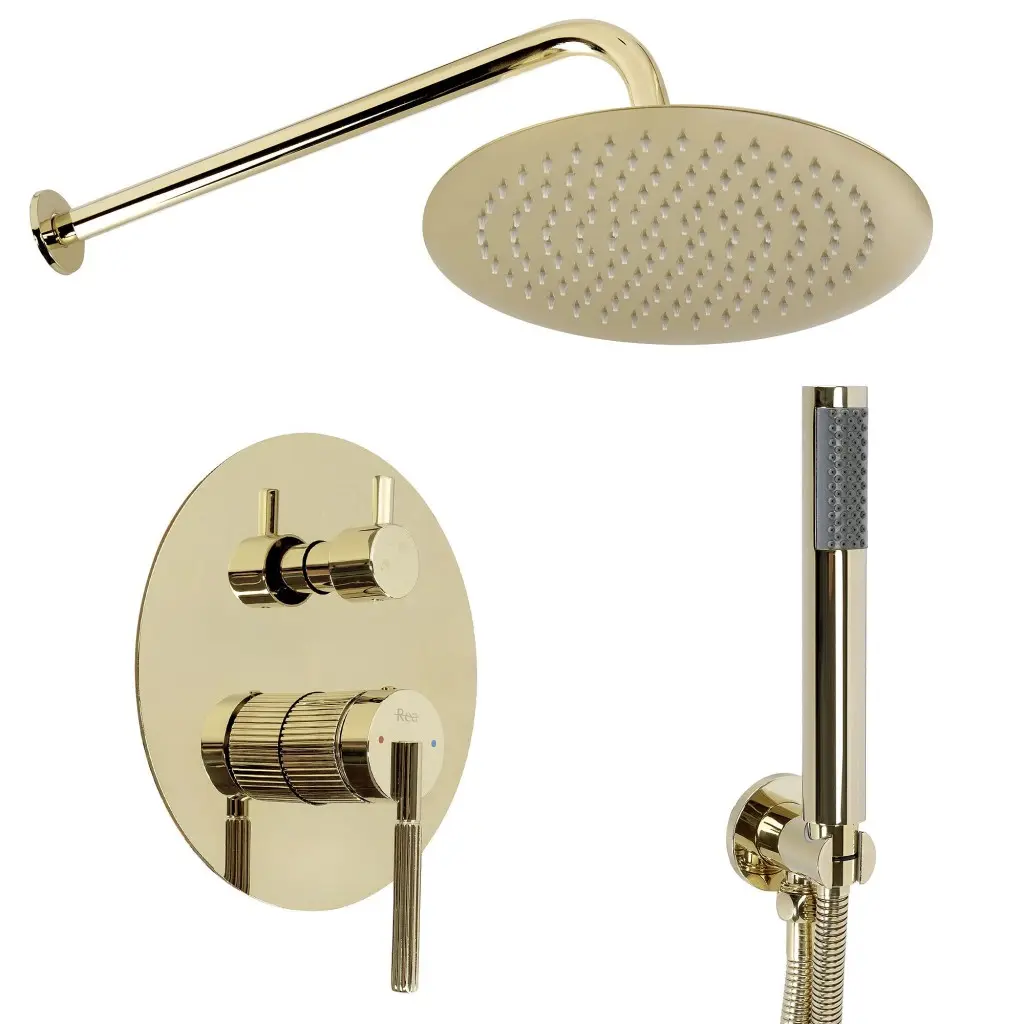 REA Podomítková sprchová sada Argon Gold + BOX REA-P6538