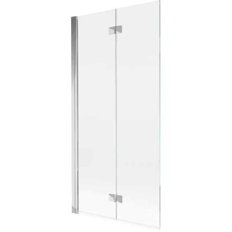 MEXEN MIST vanová zástěna 90x150 cm 6mm 2-s, chrom, čirá, levá 8A9-090-002-01-00-L