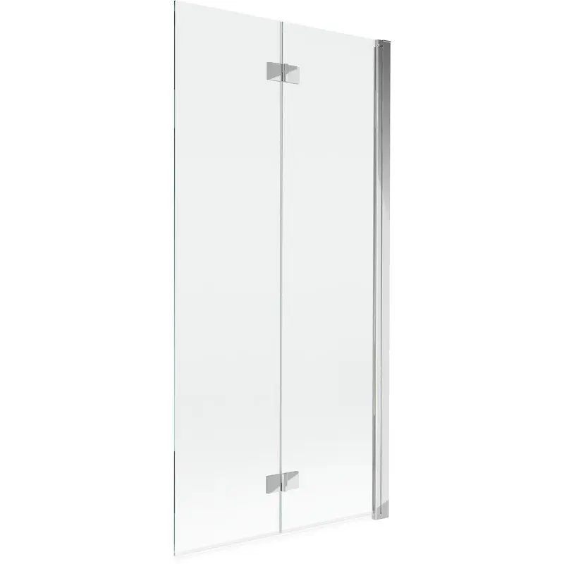 MEXEN MIST vanová zástěna 90x150 cm 6mm 2-s, chrom, čirá, pravá 8A9-090-002-01-00-P