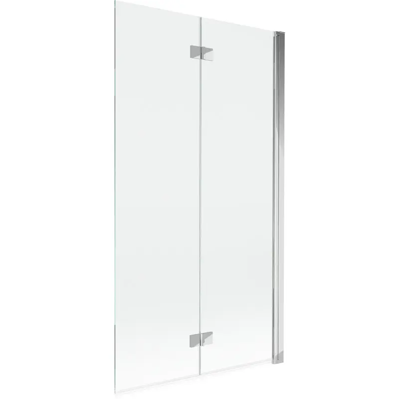 MEXEN MIST vanová zástěna 100x150 cm 6mm 2-s, chrom, čirá, pravá 8A9-100-002-01-00-P