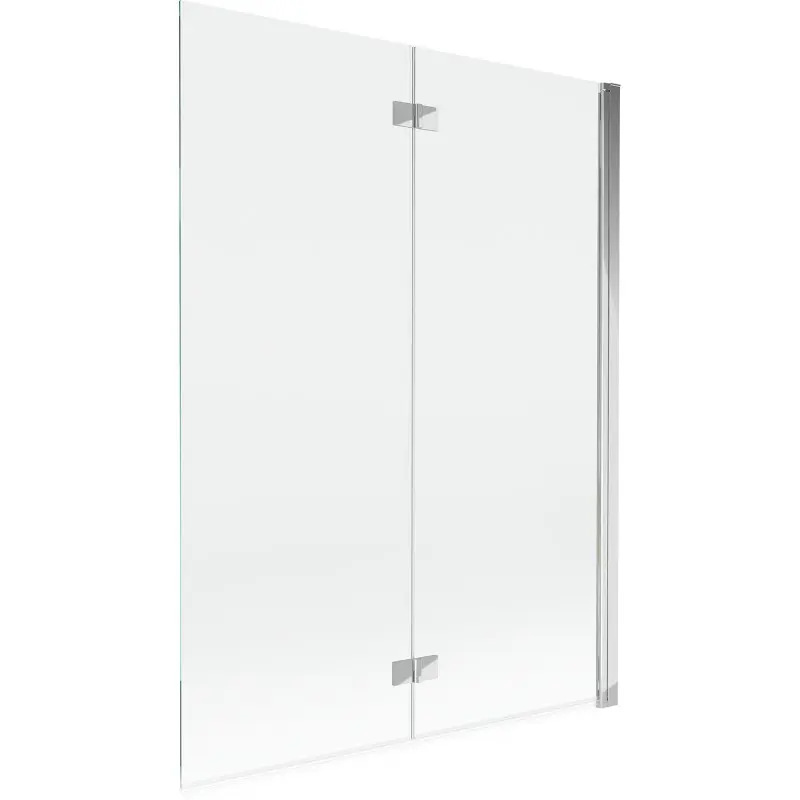 MEXEN MIST vanová zástěna 130x150 cm 6mm 2-s, chrom, čirá, pravá 8A9-130-002-01-00-P