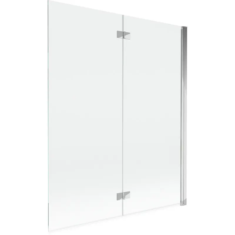 MEXEN MIST vanová zástěna 140x150 cm 6mm 2-s, chrom, čirá, pravá 8A9-140-002-01-00-P