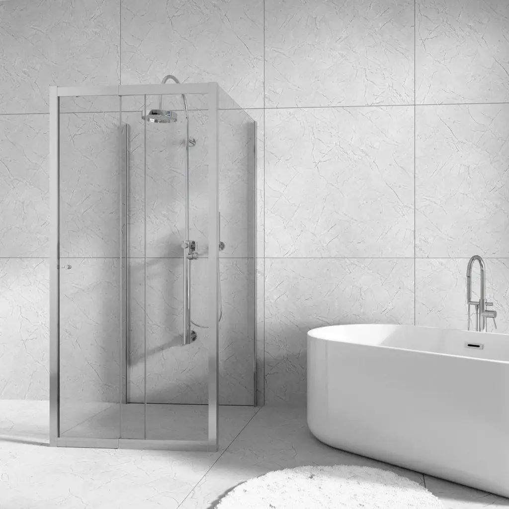 H K Třístěnný sprchový kout Flexi U3 90x110x90 L/P varianta včetně sprchové vaničky z litého mramoru SE-FLEXIU39011090/THOR-11090