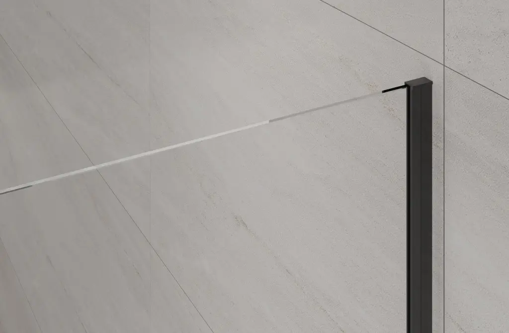 INVENA Walk-in II 80x200cm, čirá 8mm shiny-glass, černá AK-32-181-S