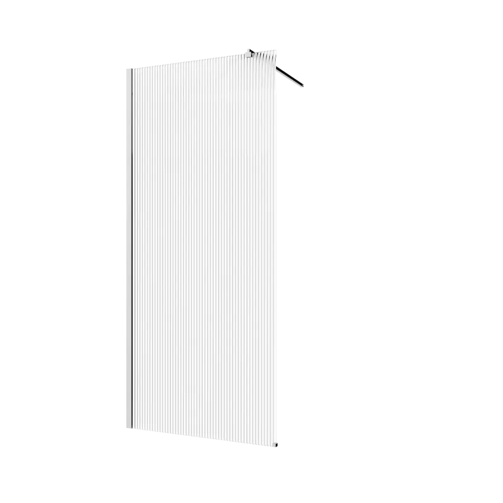 INVENA Walk-in II Trend 80x200cm, rýhovaná 8mm shiny-glass, chromAK-32-189-S