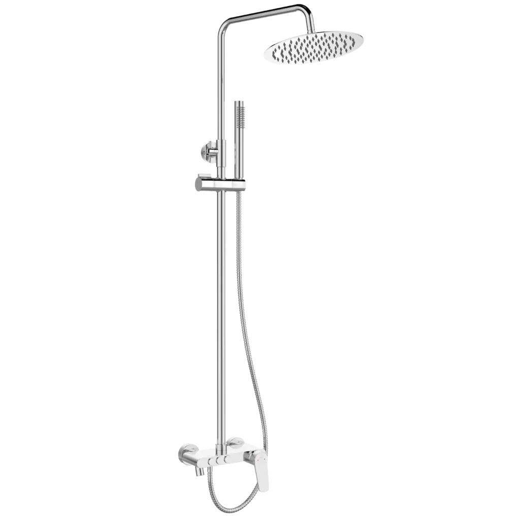 INVENA Sprchový sloup s baterií, Alonia Trend, chrom AU-70-D01-V