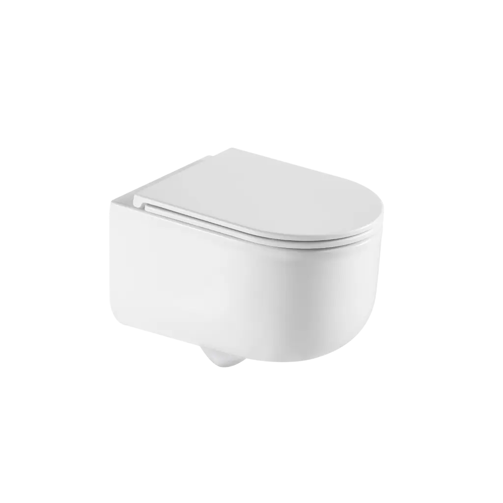 INVENA WC mísa závěsná, Korfu kulatá, s prkénkem soft-close CE-95-001-L
