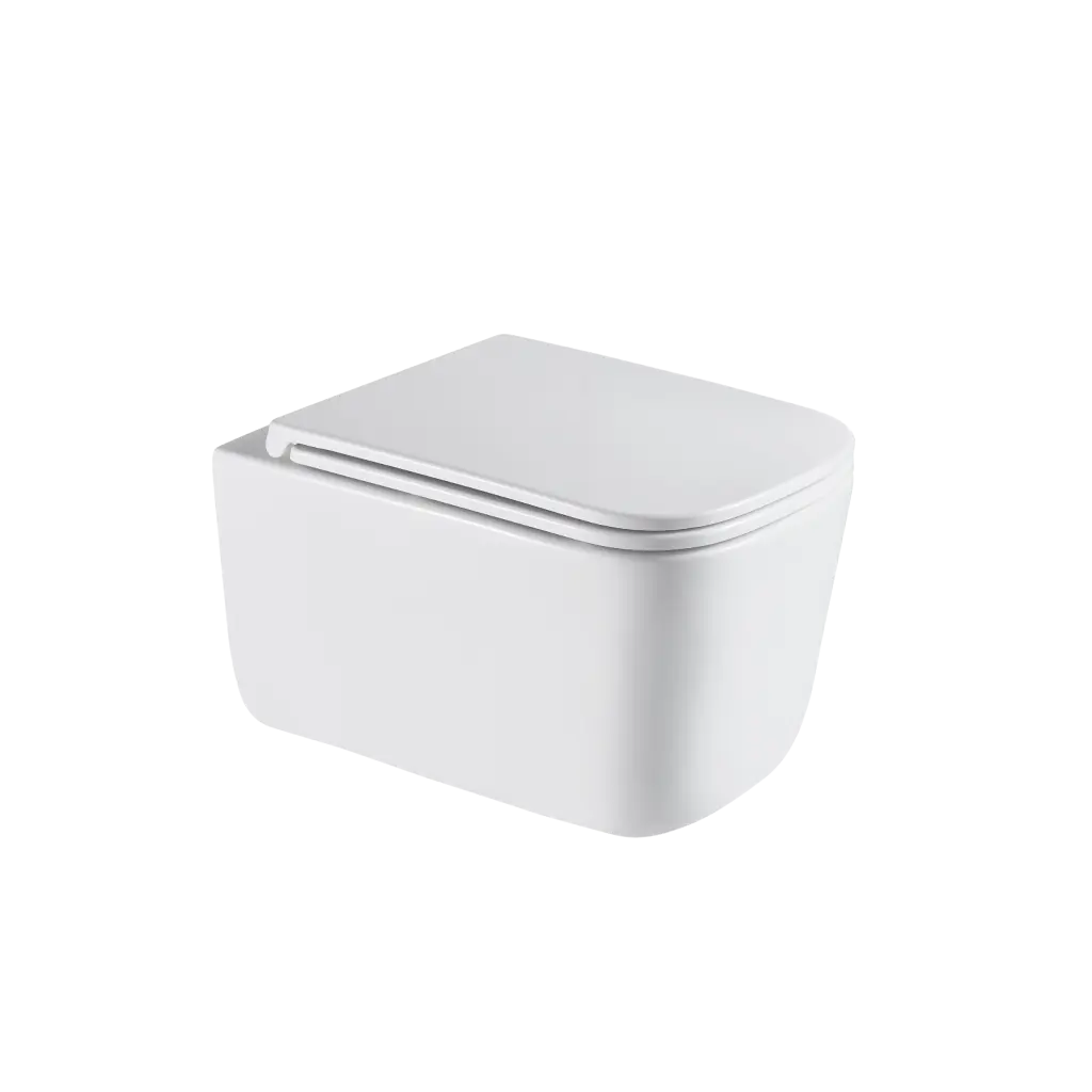 INVENA WC mísa závěsná, Malaga čtvercová, s prkénkem soft-close CE-96-001-L